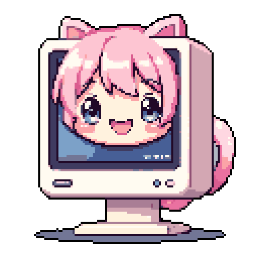 Kawaii computer monitor